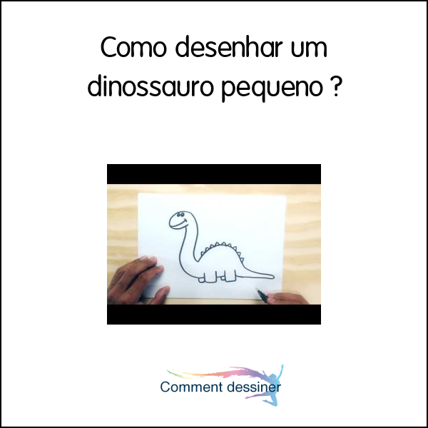 Como desenhar um dinossauro pequeno
